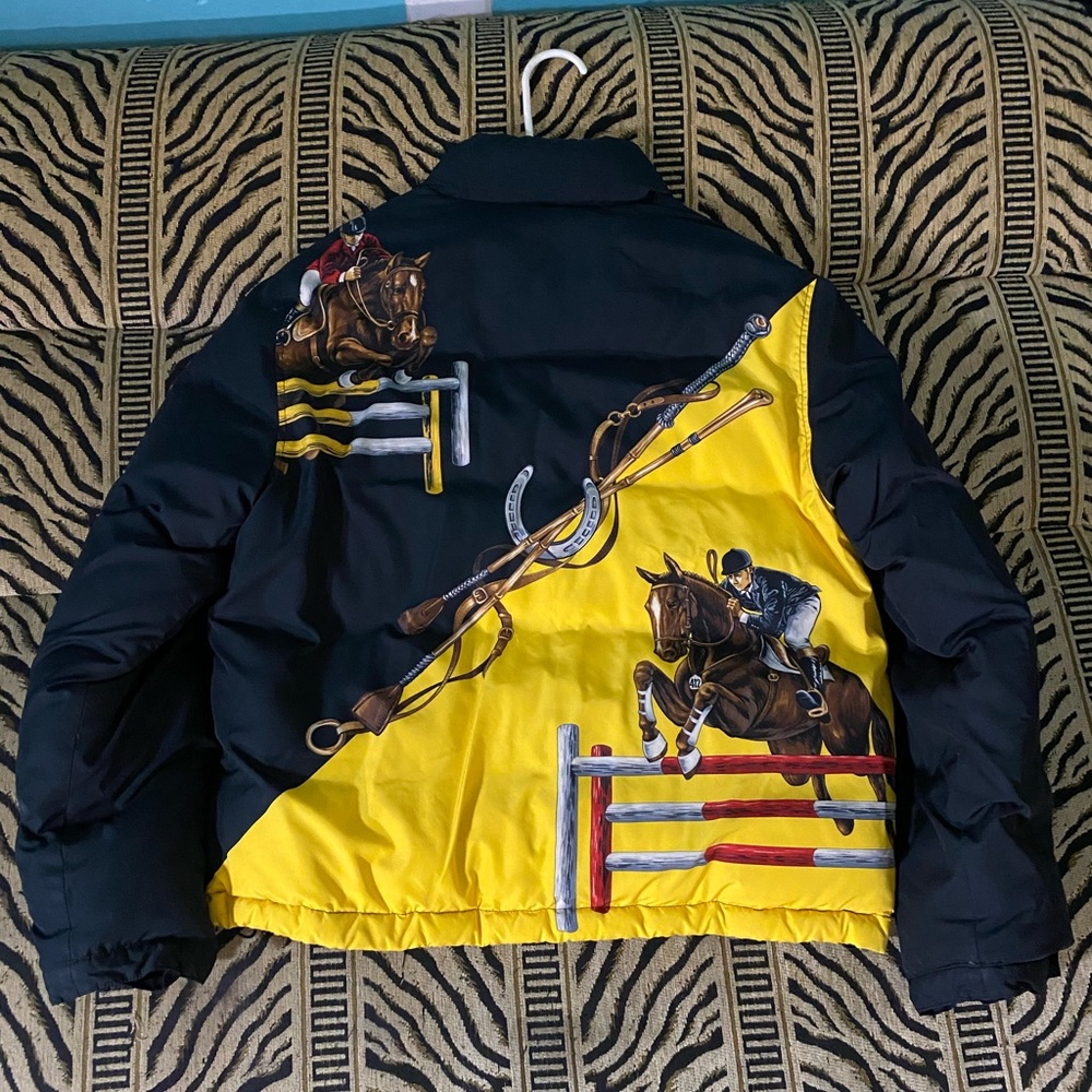 - Polo Ralph Lauren Mercer equestrian puffer jacket!